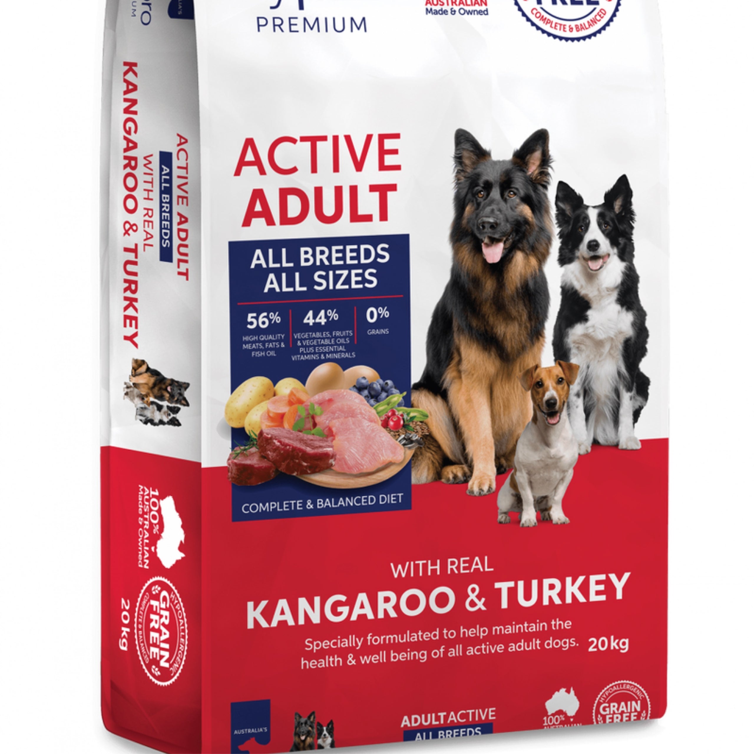 Hypro Active Dog Biscuits Kangaroo Turkey 20kg Canberra Stockfeeds Pets